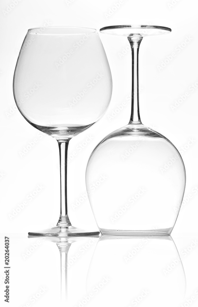 A glass isolated on a white background A glass isolated on a white background