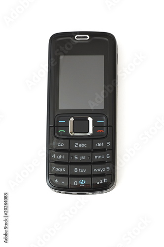 Mobile phone isolated on white background