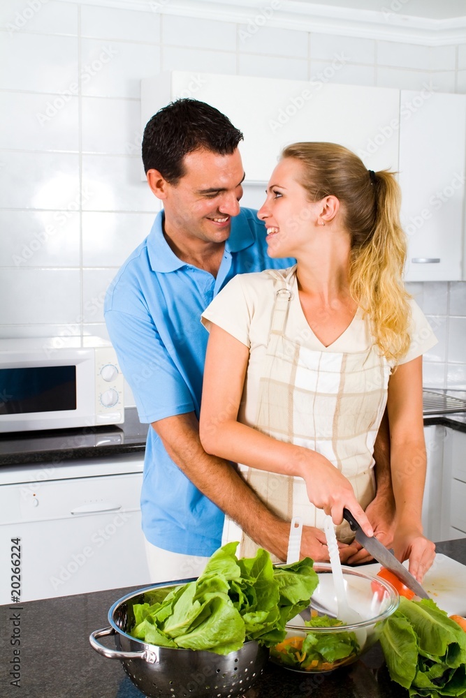 lovers making salad lovers making salad