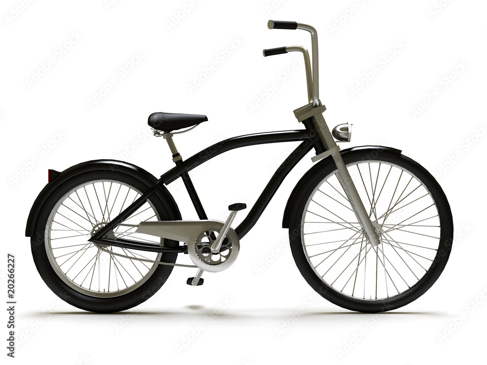 Fototapeta premium Cruiser bicycle isolated