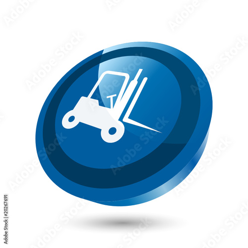 gabelstapler lager logistik zeichen icon