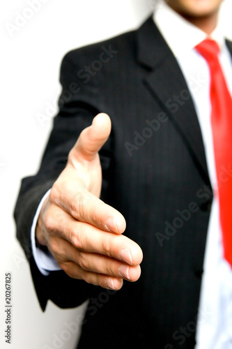 Working Together - Hand Shake with great spirit