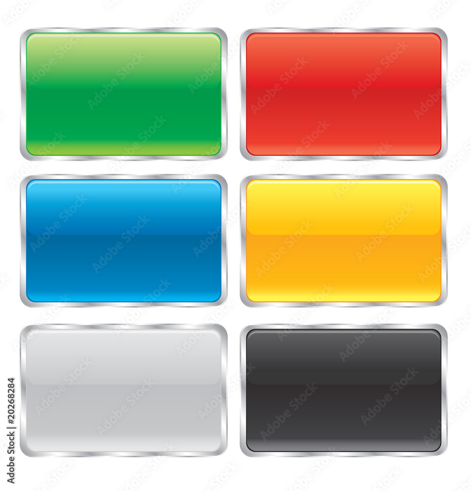 Beautiful shiny vector buttons