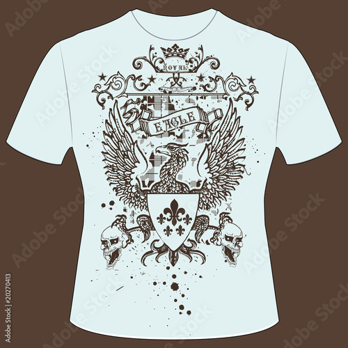 T-Shirt Druck Adler