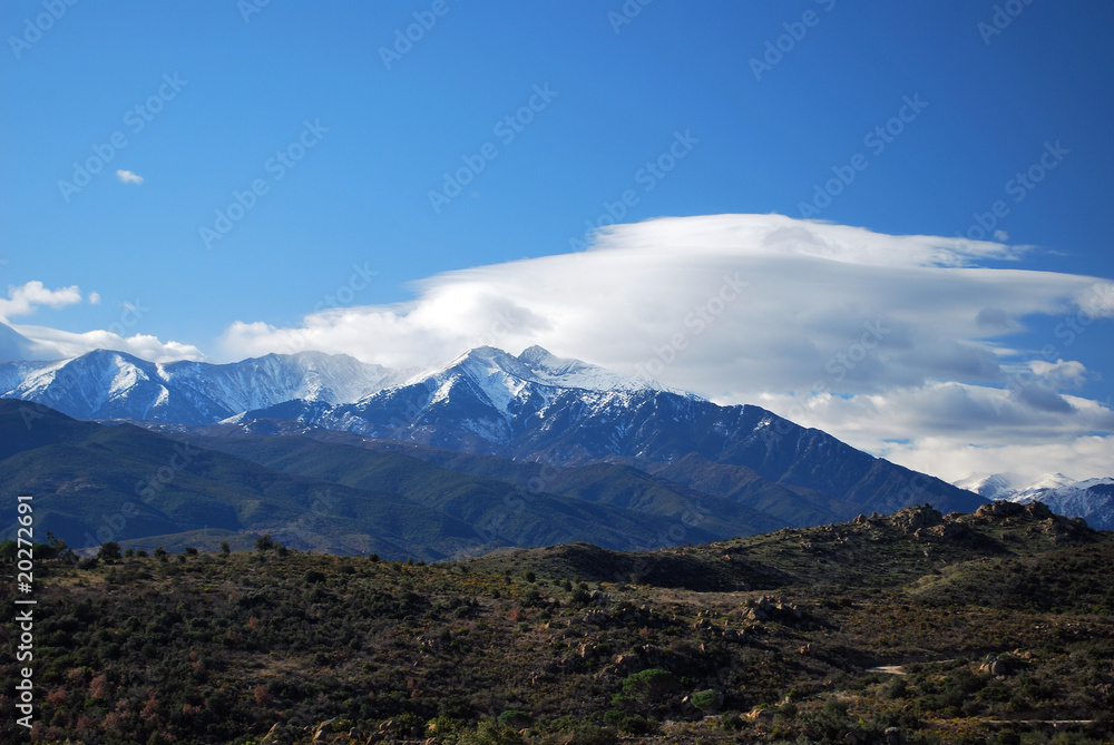 Fototapeta premium Tramontane et Canigou