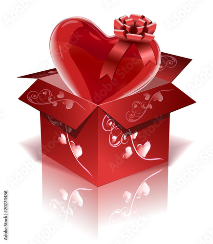 box heart and loop