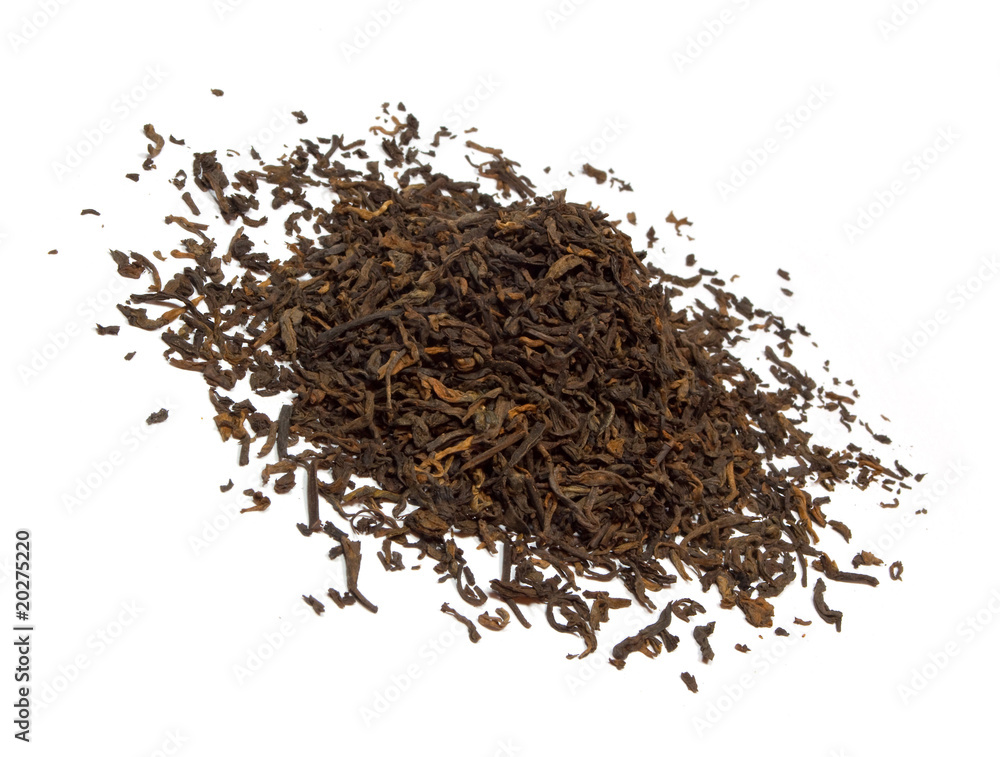 Dry leaves of black tea Dry leaves of black tea