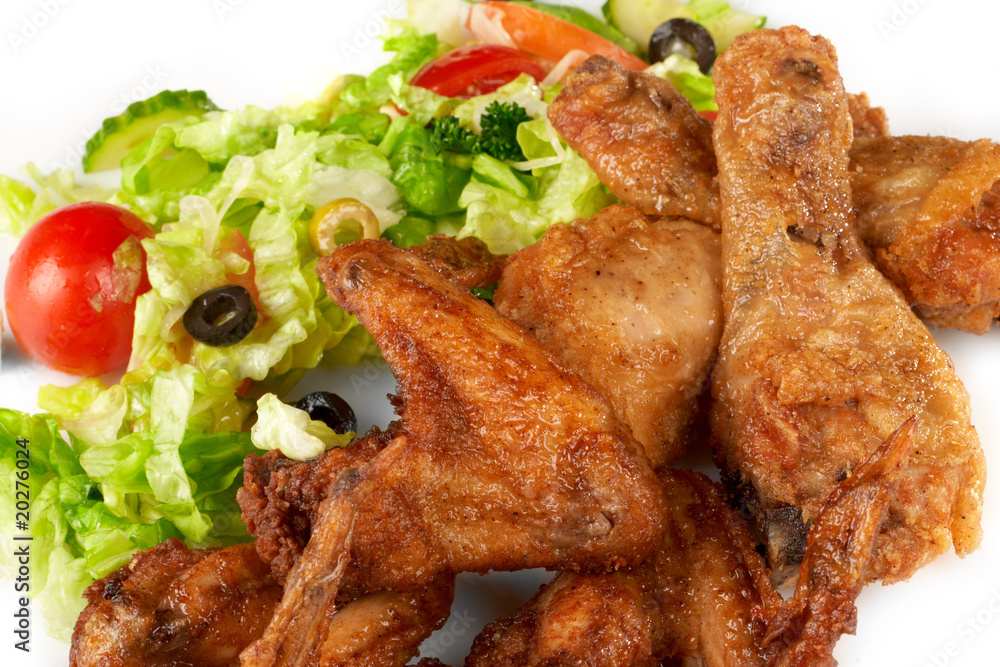 Chicken legs with fresh vegetables Chicken legs with fresh vegetables