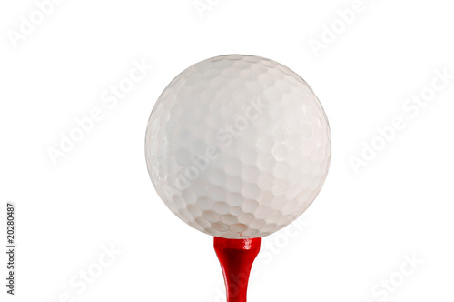 Golf Ball and tee