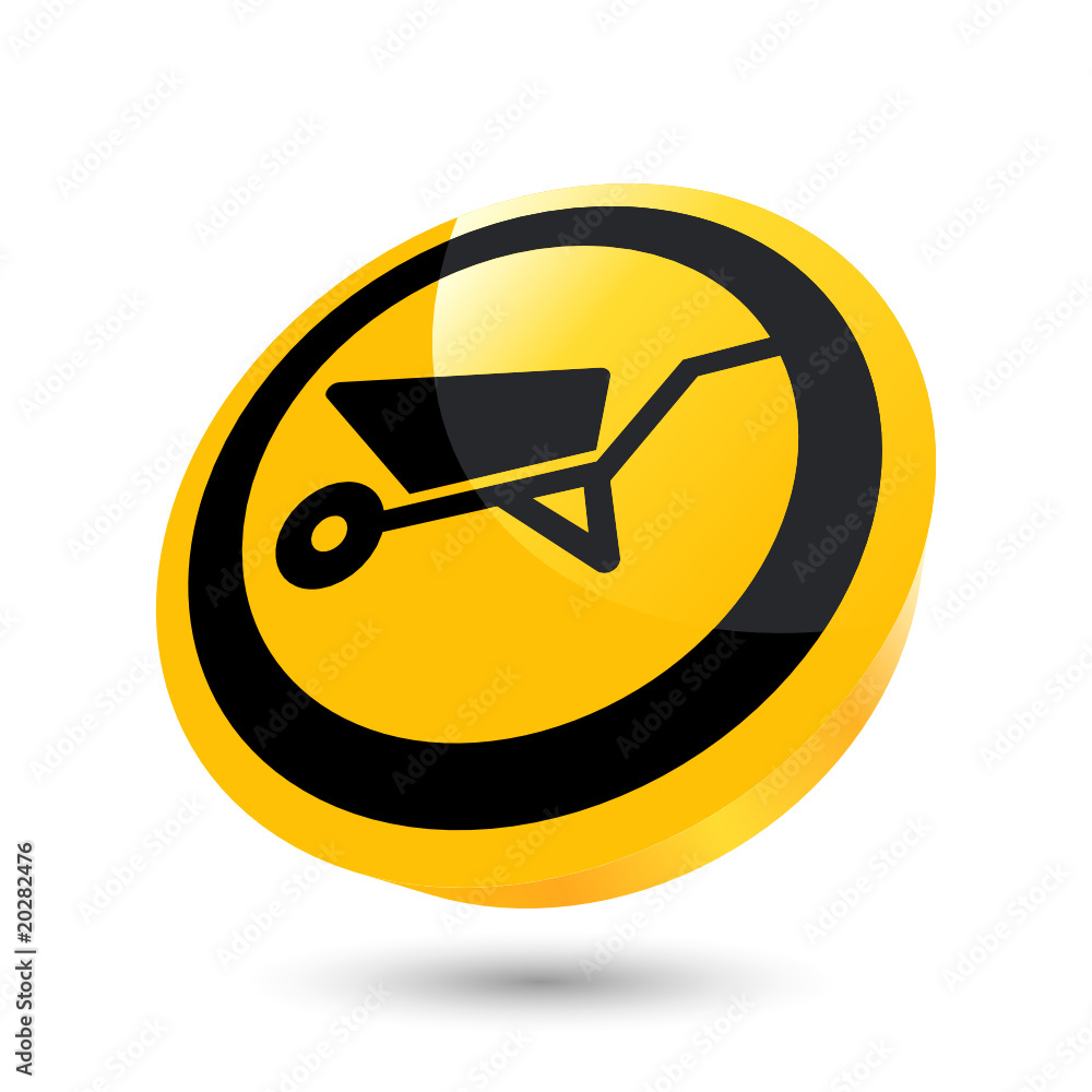 bau schubkarre handwerk icon zeichen bau schubkarre handwerk icon zeichen
