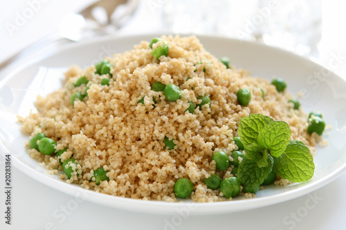Couscous with Fresh Peas and Mint