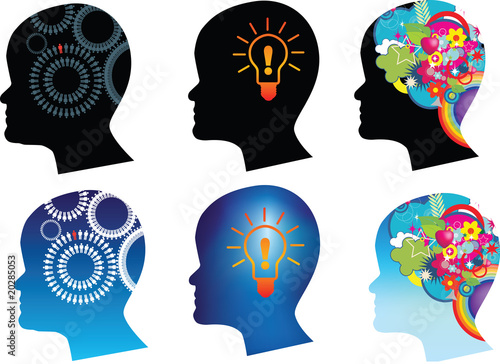 Abstract tinking illustrations