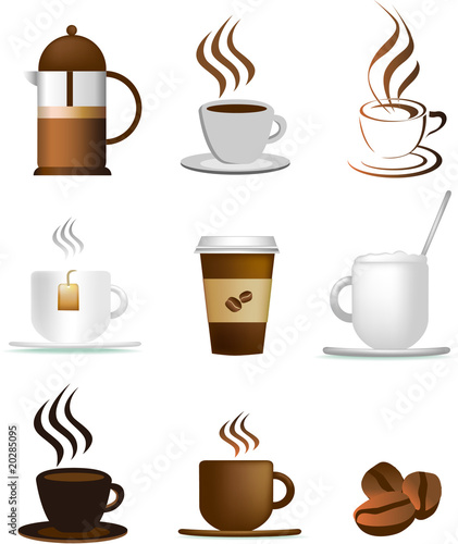 coffee illustration set