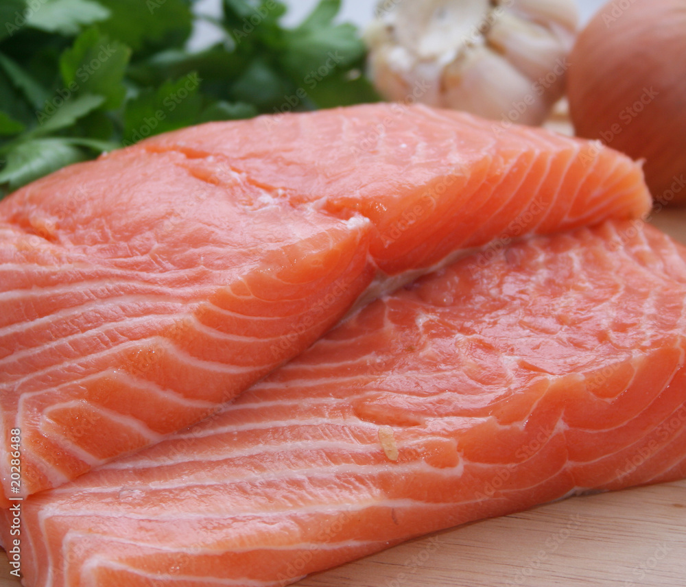 frisches Seelachsfilet frisches Seelachsfilet