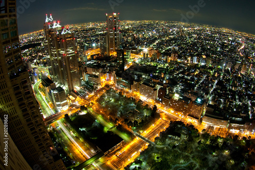 東京　新宿の夜景