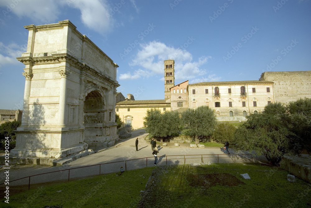 Arc de Titus au Forum de Rome, Italie