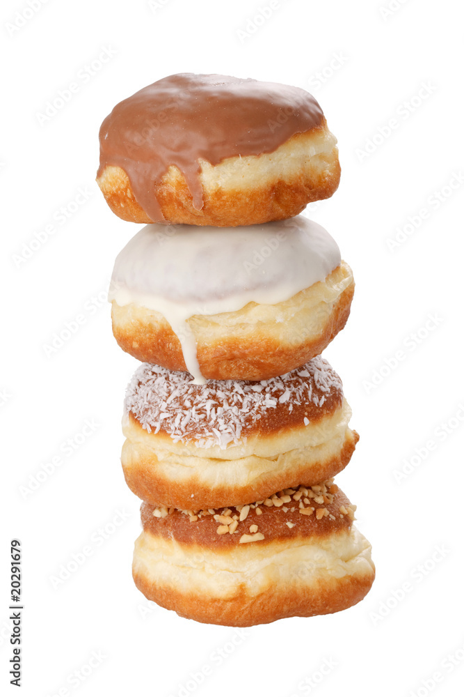 donuts isolated on the white. donuts isolated on the white.