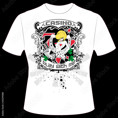 T-Shirt Druck Casino