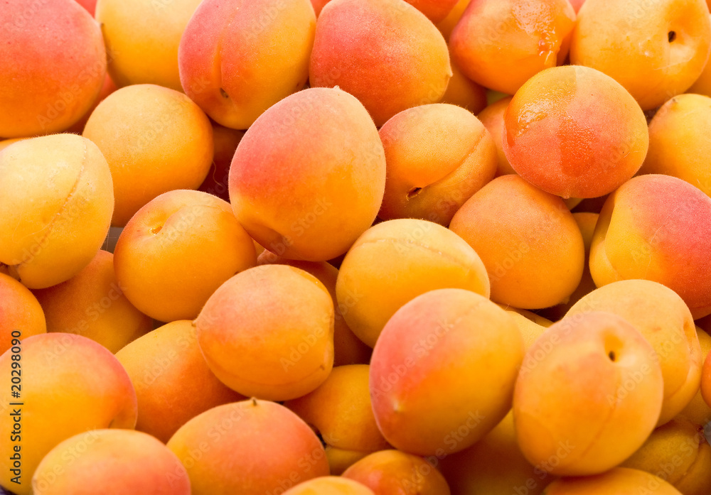 Fresh natural apricot background