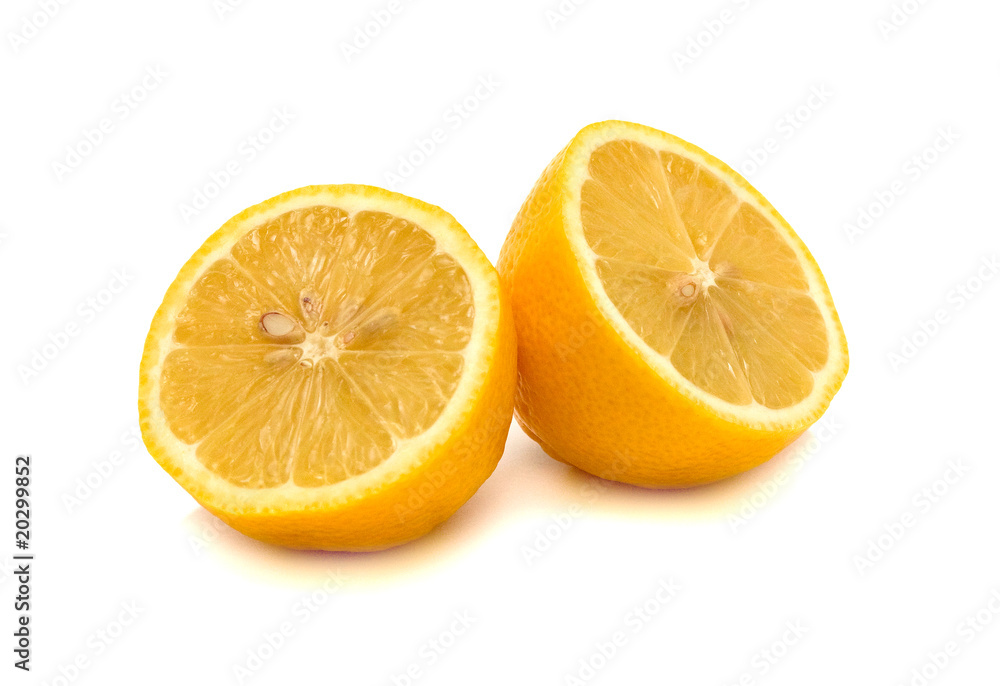 Halves of lemon