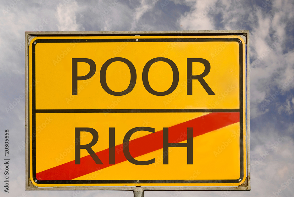 Fototapeta premium poor rich