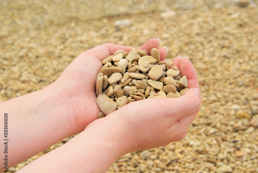 Hand mit Steinen - hand with stones 10 Hand mit Steinen - hand with stones 10