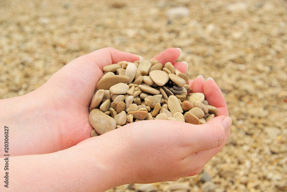 Hand mit Steinen - hand with stones 11 Hand mit Steinen - hand with stones 11