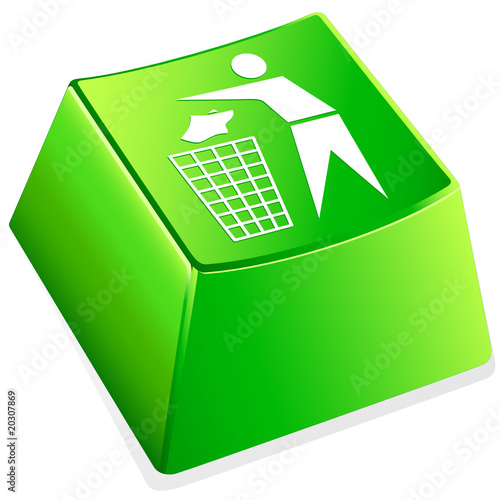 Müll recyceln - Taste