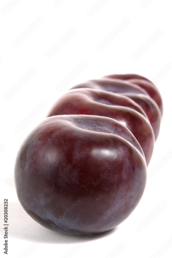 four ripe plums four ripe plums