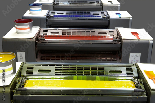 four colour printing press