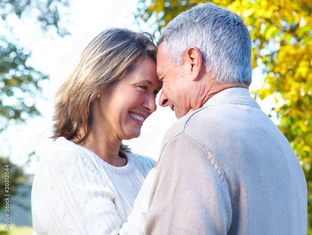Fototapeta premium elderly seniors couple