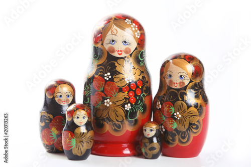 Obraz na płótnie Matryoshka - Russian Nested Dolls w salonie
