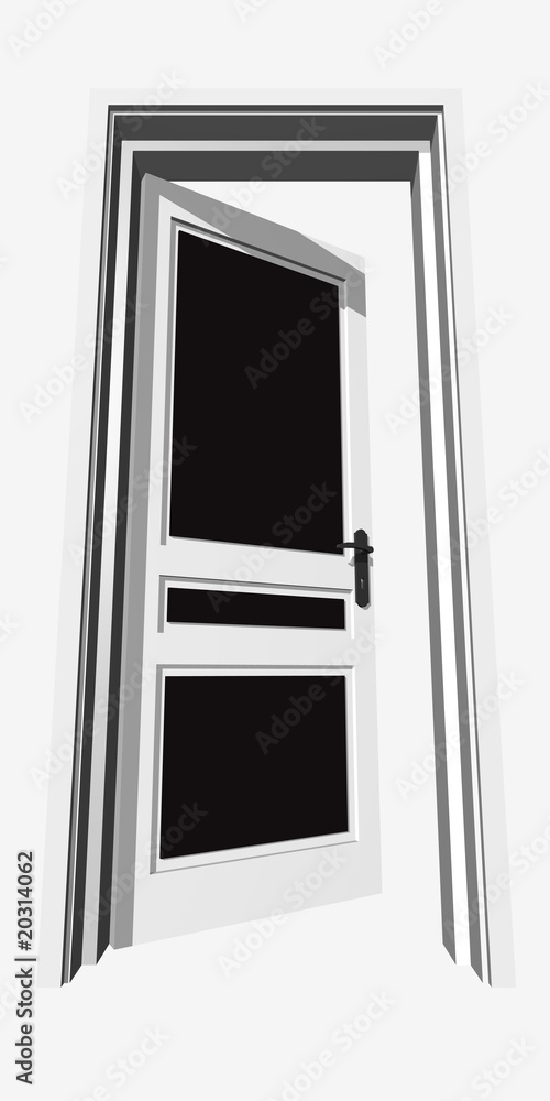 High resolution conceptual 3D opened door High resolution conceptual 3D opened door