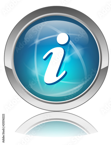 Bouton web vecteur "INFO" (ligne guide plus helpdesk)
