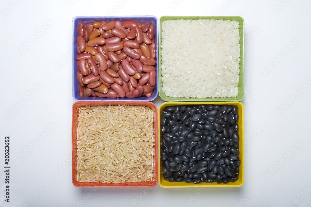 Rice and beans. Rice and beans.