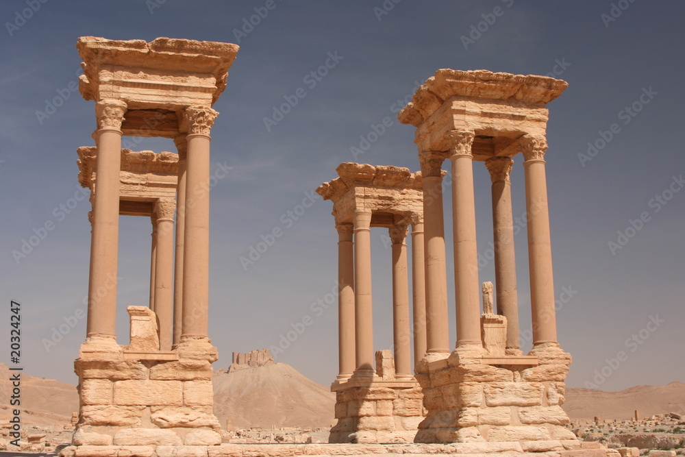 Säulen in den Ruinen von Palmyra - Syrien