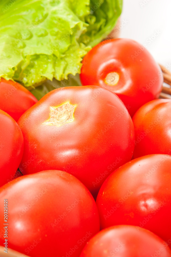 vegetables in a basket vegetables in a basket