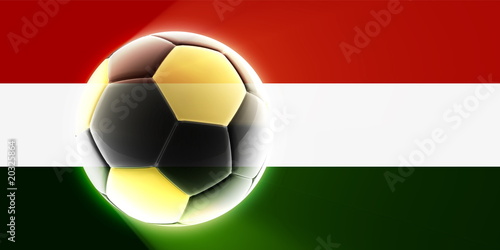 Flag of Hungary soccer