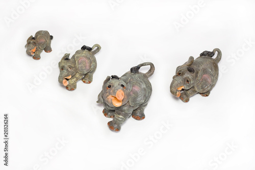 Photography Figurines of elephants