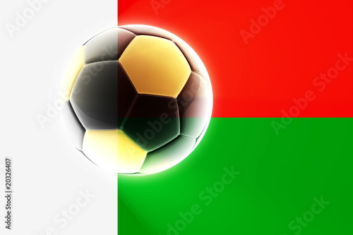 Flag of Madagascar soccer