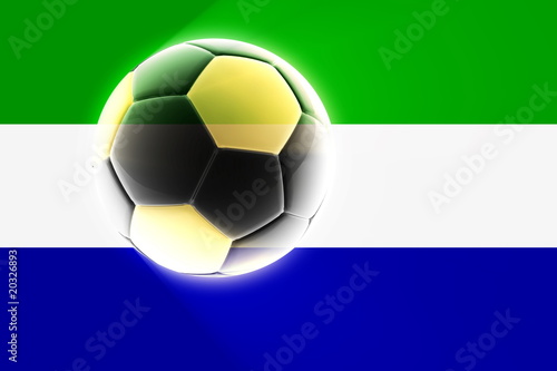 Flag of Sierra Leone soccer