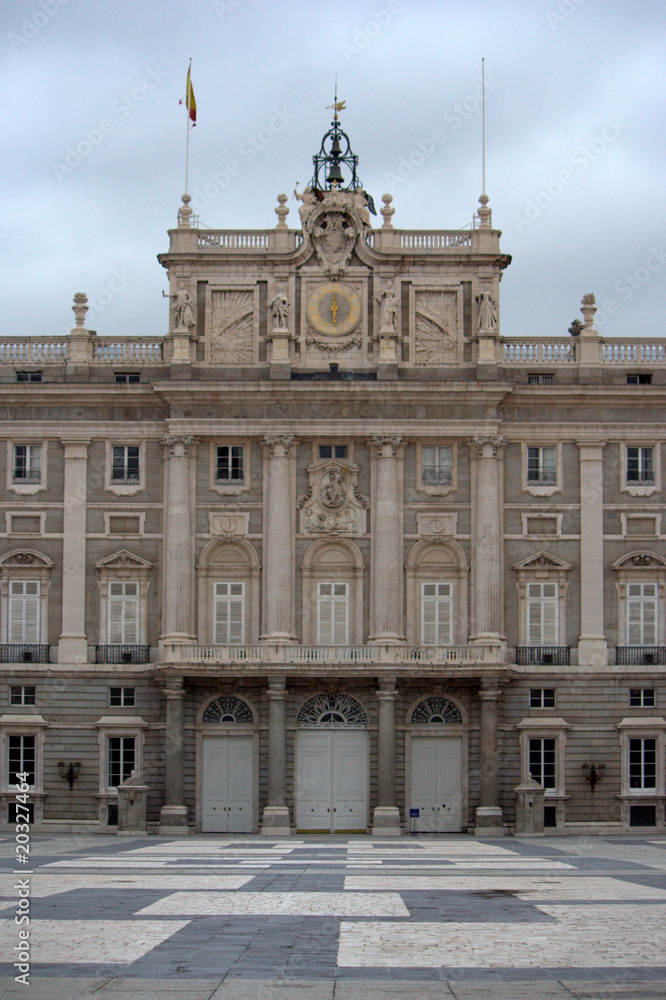 facciata del Palazzo Reale di Madrid