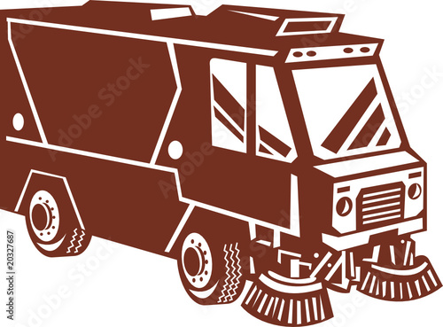 Street sweeper cleaner truck