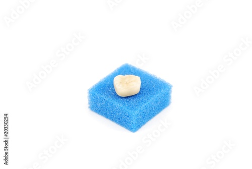 Bonded crown non precious on white