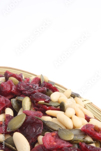 Pine nut, pumpkin seeds and Cranberry photo