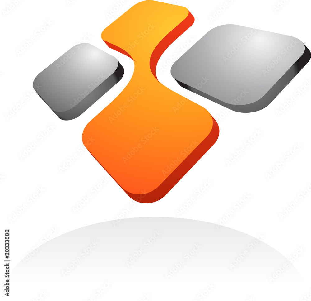 Abstract logo - business / web 3d icons and logos series Abstract logo - business / web 3d icons and logos series
