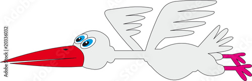 Stork vector