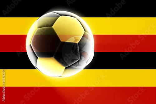 Flag of Uganda soccer