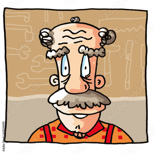 Famille Bouclettes le Grand Père