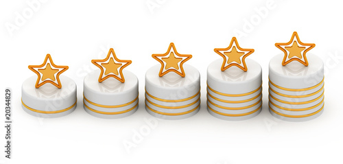 Five gold stars for ranking